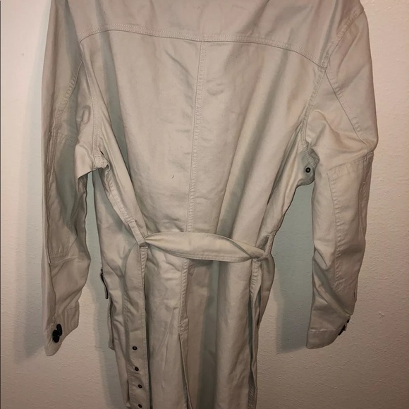 Polo Ralph Lauren Chic Cream Cotton Barn Coat Trench Jacket - Picture 7 of 8